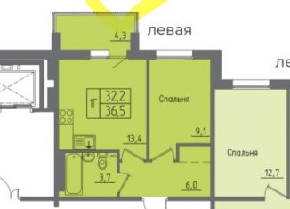 Продается однокомнатная квартира, 36.5 м2, Иркутск, территория Гусарская, 5, Октябрьский округ