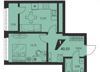 1-ком. квартира на продажу, 40.5 м2, Екатеринбург, метро Ботаническая, Монтёрская улица, 8