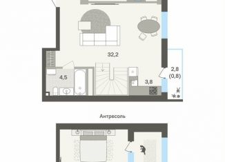 Продаю двухкомнатную квартиру, 98.6 м2, Пермь, Мотовилихинский район