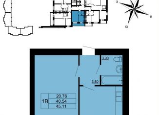 Продается 1-ком. квартира, 45.1 м2, Владимирская область, улица Родионовка, 6