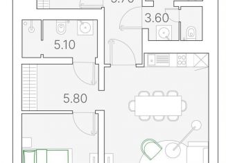 Продается 1-комнатная квартира, 68.8 м2, Москва, Софийская набережная, 34с3, Софийская набережная