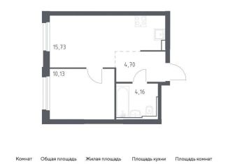 Продается 1-ком. квартира, 34.7 м2, Москва, жилой комплекс Квартал Герцена, к2, метро Зябликово