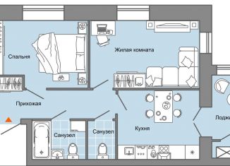 Продам 2-комнатную квартиру, 54 м2, село Первомайский, улица Строителя Николая Шишкина, 11/2, ЖК Знак