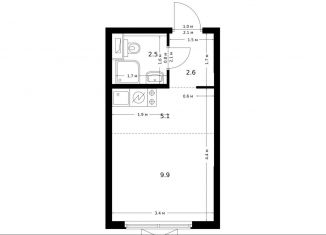 Продам квартиру студию, 20.1 м2, Москва, станция Лихоборы, жилой комплекс Большая Академическая 85, к3.6