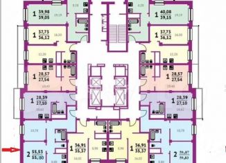 Продаю 2-комнатную квартиру, 54 м2, Красноярск, улица Шевченко, 1А, Ленинский район