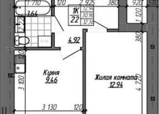 Продам однокомнатную квартиру, 32.3 м2, Новосибирск, улица Фёдора Ивачёва, метро Площадь Гарина-Михайловского