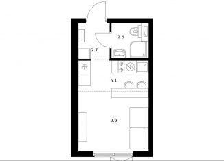 Квартира на продажу студия, 20.2 м2, Москва