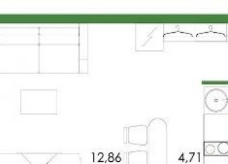 Продажа квартиры студии, 28.5 м2, Ростов-на-Дону, Днепровский переулок, 117с1, ЖК Днепровская Роща