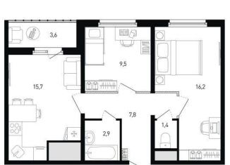 Продается двухкомнатная квартира, 55 м2, Ростов-на-Дону, Советский район