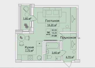 Продается 1-комнатная квартира, 30 м2, Кстово