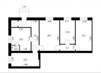 Продажа 4-ком. квартиры, 88.4 м2, Свердловская область, улица Жданова, 26