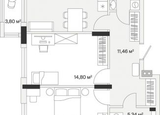 Продаю 2-комнатную квартиру, 69 м2, поселок Малое Исаково