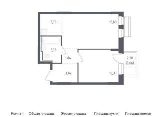 Продаю 1-ком. квартиру, 39.8 м2, село Лайково