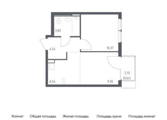 Продается 1-ком. квартира, 35.3 м2, Москва, жилой комплекс Остафьево, к20