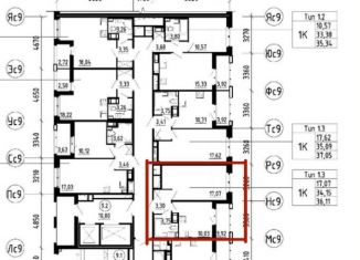 Продажа однокомнатной квартиры, 34.2 м2, Санкт-Петербург, Уральская улица, 25, муниципальный округ Остров Декабристов