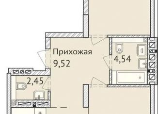 Продаю 2-комнатную квартиру, 76.9 м2, Новосибирск, улица Дуси Ковальчук, 248/1