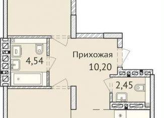 Продается 2-ком. квартира, 77.5 м2, Новосибирск, улица Дуси Ковальчук, 248/1