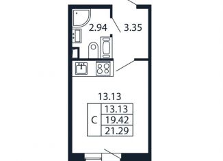 Продается квартира студия, 22 м2, Санкт-Петербург, ЖК Полис Приморский, проспект Авиаконструкторов, 63