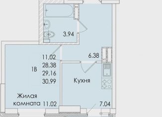 Продам 1-комнатную квартиру, 31 м2, Ростовская область, проспект Сиверса, 12Д