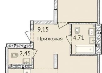 Продажа двухкомнатной квартиры, 76.7 м2, Новосибирск, улица Дуси Ковальчук, 248/1, ЖК Заельцовский