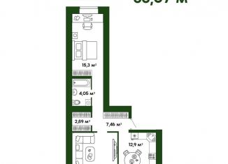 Продается 2-ком. квартира, 65.1 м2, Пензенская область