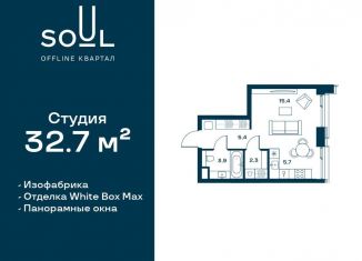 Квартира на продажу студия, 32.7 м2, Москва, Часовая улица, 28к1, район Аэропорт