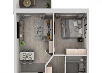 Продаю 1-комнатную квартиру, 38.7 м2, Самара