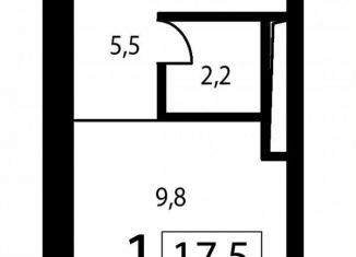 Продается квартира студия, 17.5 м2, Москва, Аминьевское шоссе, 7, ЗАО