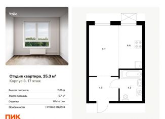 Продается квартира студия, 25.3 м2, Екатеринбург, жилой комплекс Утёс, к3, метро Ботаническая