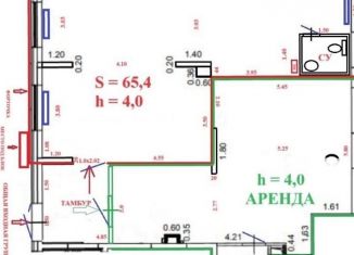Помещение свободного назначения в аренду, 50 м2, деревня Бородино, Малая Бородинская улица, 1к3