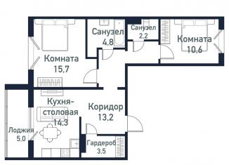 Продажа двухкомнатной квартиры, 64.5 м2, Челябинская область, улица имени Капитана Ефимова, 5