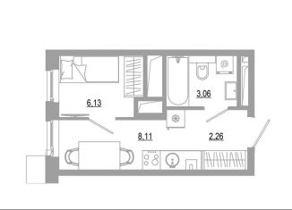 Квартира на продажу студия, 19.6 м2, Астрахань
