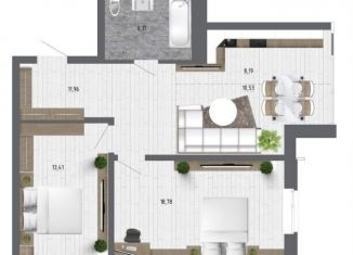 Продам 2-ком. квартиру, 66.8 м2, село Новая Усмань, улица Ленина, 312А