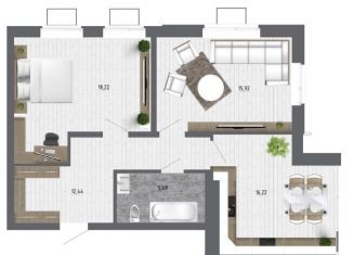 Продается 2-ком. квартира, 65.9 м2, село Новая Усмань, улица Ленина, 312А