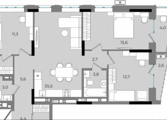 Продажа 3-ком. квартиры, 93.9 м2, Удмуртия