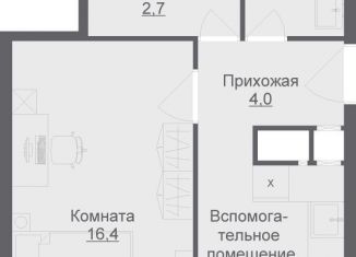 Продаю 1-комнатную квартиру, 52.4 м2, Люберцы, Шоссейная улица, 42