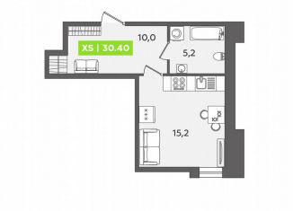 Однокомнатная квартира на продажу, 30.4 м2, Санкт-Петербург, Московский проспект, 71к3, муниципальный округ Измайловское