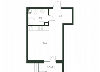 Продажа квартиры студии, 29.9 м2, деревня Лобаново, Новая улица