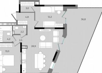 2-комнатная квартира на продажу, 107.6 м2, Удмуртия
