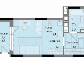 Квартира на продажу студия, 27.4 м2, Удмуртия
