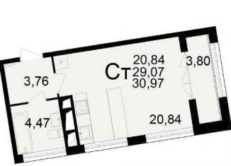Продам однокомнатную квартиру, 40 м2, Рязань