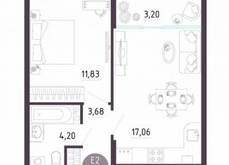 Продаю 1-комнатную квартиру, 40 м2, Тула, Пряничная улица, 8