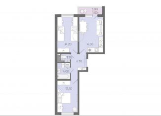 Продажа 2-комнатной квартиры, 56.5 м2, Санкт-Петербург, муниципальный округ Полюстрово