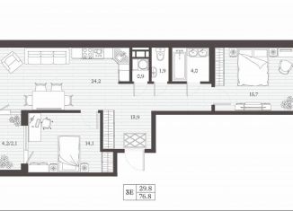 Продам 2-комнатную квартиру, 76.8 м2, Дагестан