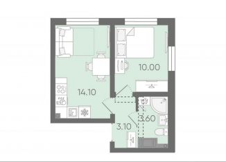 Продается однокомнатная квартира, 30.8 м2, Санкт-Петербург, муниципальный округ Полюстрово