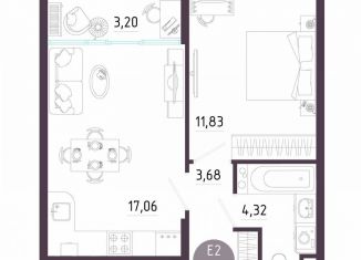 Продам 1-ком. квартиру, 40.1 м2, Тула, Пряничная улица, 8