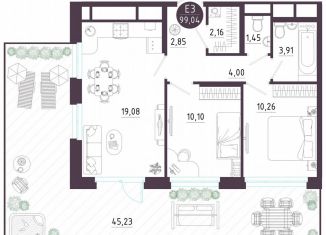 Продаю 2-комнатную квартиру, 99 м2, Тула, Пряничная улица, 9