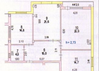 Продам 3-комнатную квартиру, 102 м2, Ростов-на-Дону, Травяная улица, 28