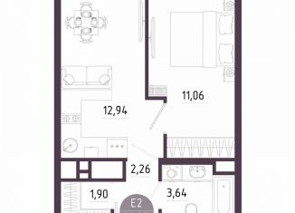 Продаю 1-ком. квартиру, 31.8 м2, Тула, Пряничная улица, 8