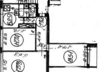 3-комнатная квартира на продажу, 59.7 м2, Санкт-Петербург, улица Партизана Германа, 21к1